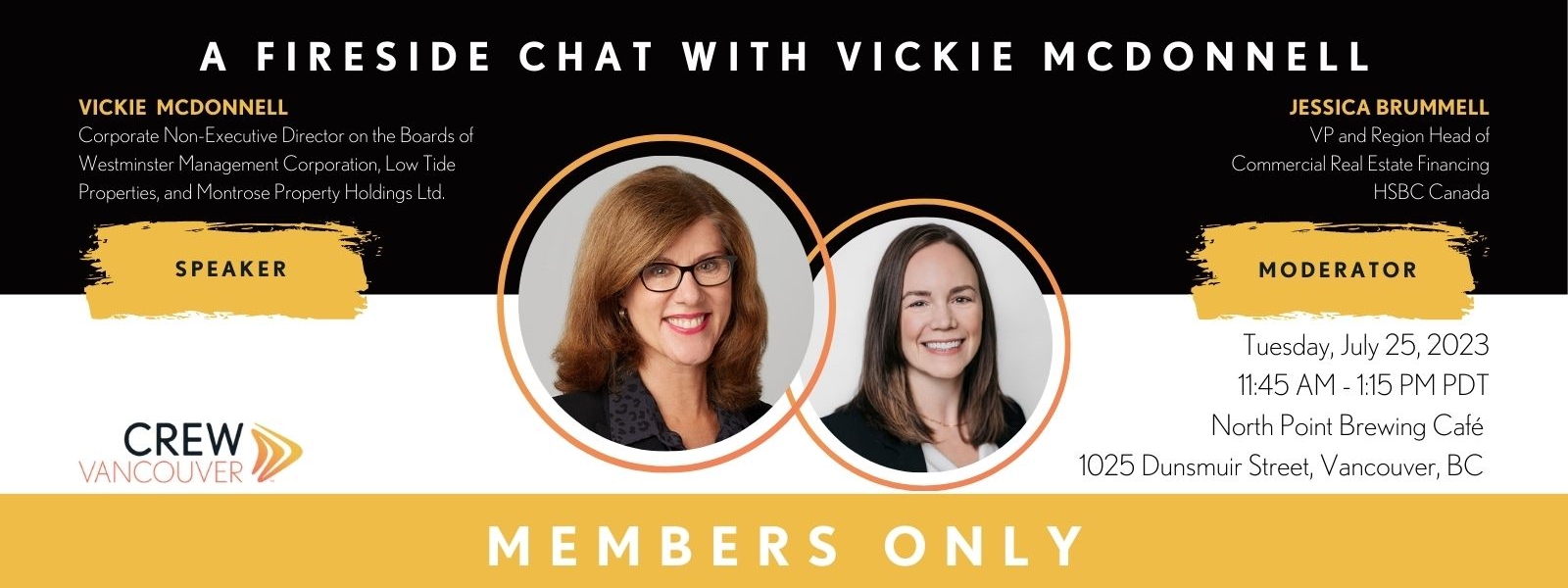 CREW Vancouver Event A Fireside Chat with Vickie McDonnell 2023 07 25 W